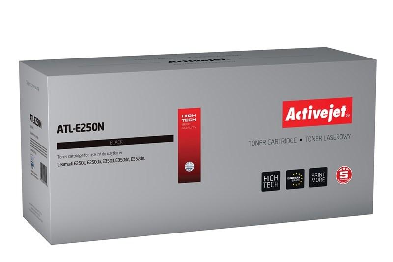 Toner til laserprinter – Activejet ATL-E250N, sort, kompatibel med Lexmark, 3.500 sider