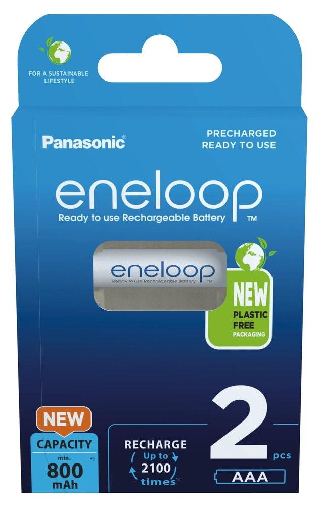 Genopladelige batterier AAA Panasonic Eneloop 800 mAh - 2 stk. billede