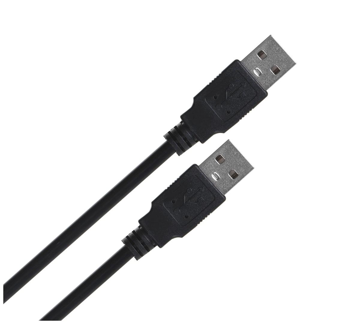 USB-kabel 2.0 A til A 1 m – Lanberg, sort billede