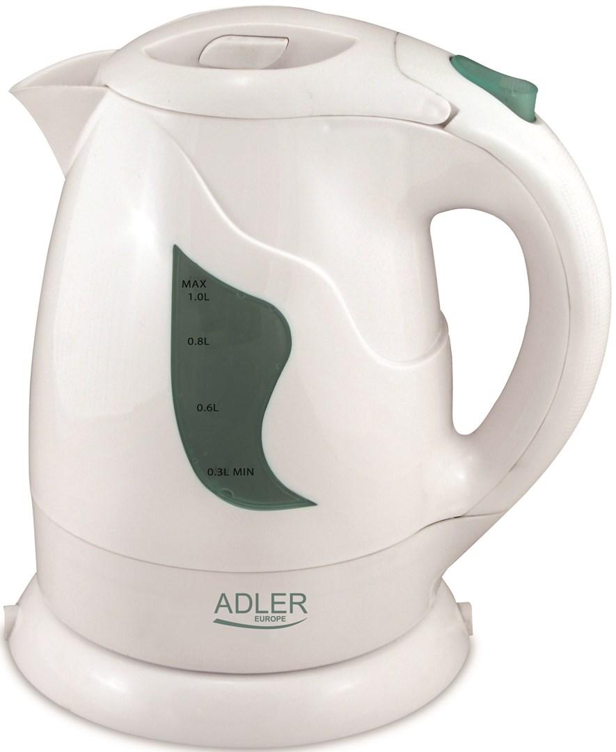 Elkedel Adler AD 08 w – 1,0 l, 850 W, hvid