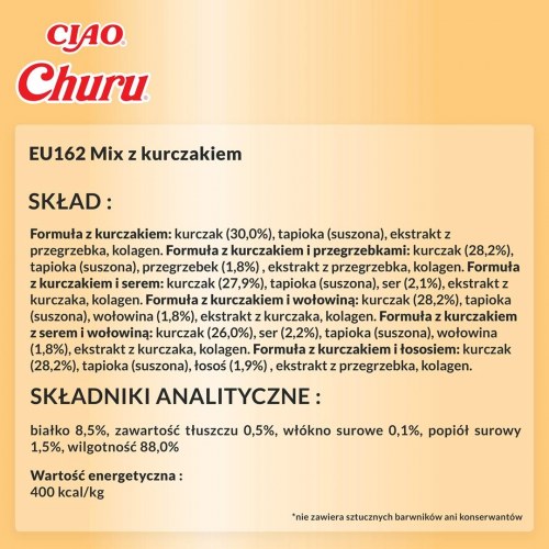 Kattegodbidder INABA Churu Variety Box Kylling – 60 x 14 g