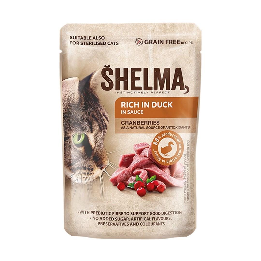 Vådfoder til kat – SHELMA and i sauce 85 g