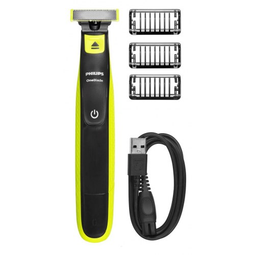 Barbermaskine – Philips OneBlade QP2724/10, våd/tør, grå/lime