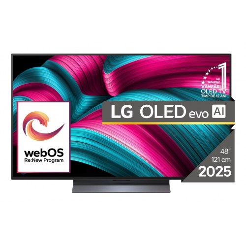 OLED TV LG OLED evo AI C5 48" (121,9 cm) 4K Ultra HD Smart TV – sort