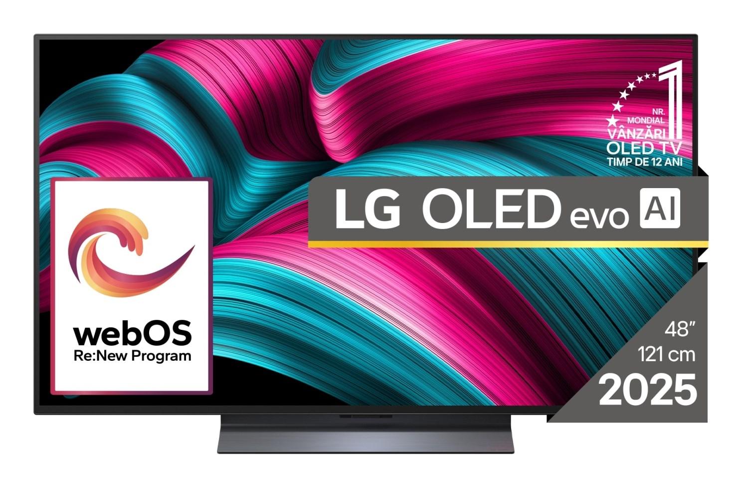 OLED TV LG OLED evo AI C5 48" (121,9 cm) 4K Ultra HD Smart TV – sort