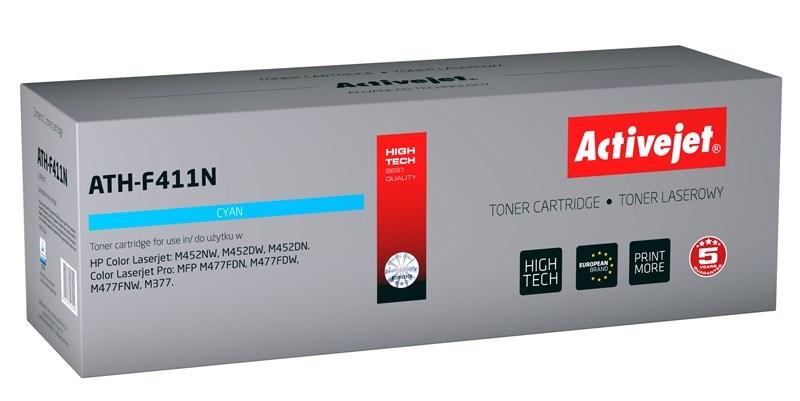 Tonerpatron cyan – Activejet ATH-F411N (erstatter HP 410A CF411A) 2.300 sider