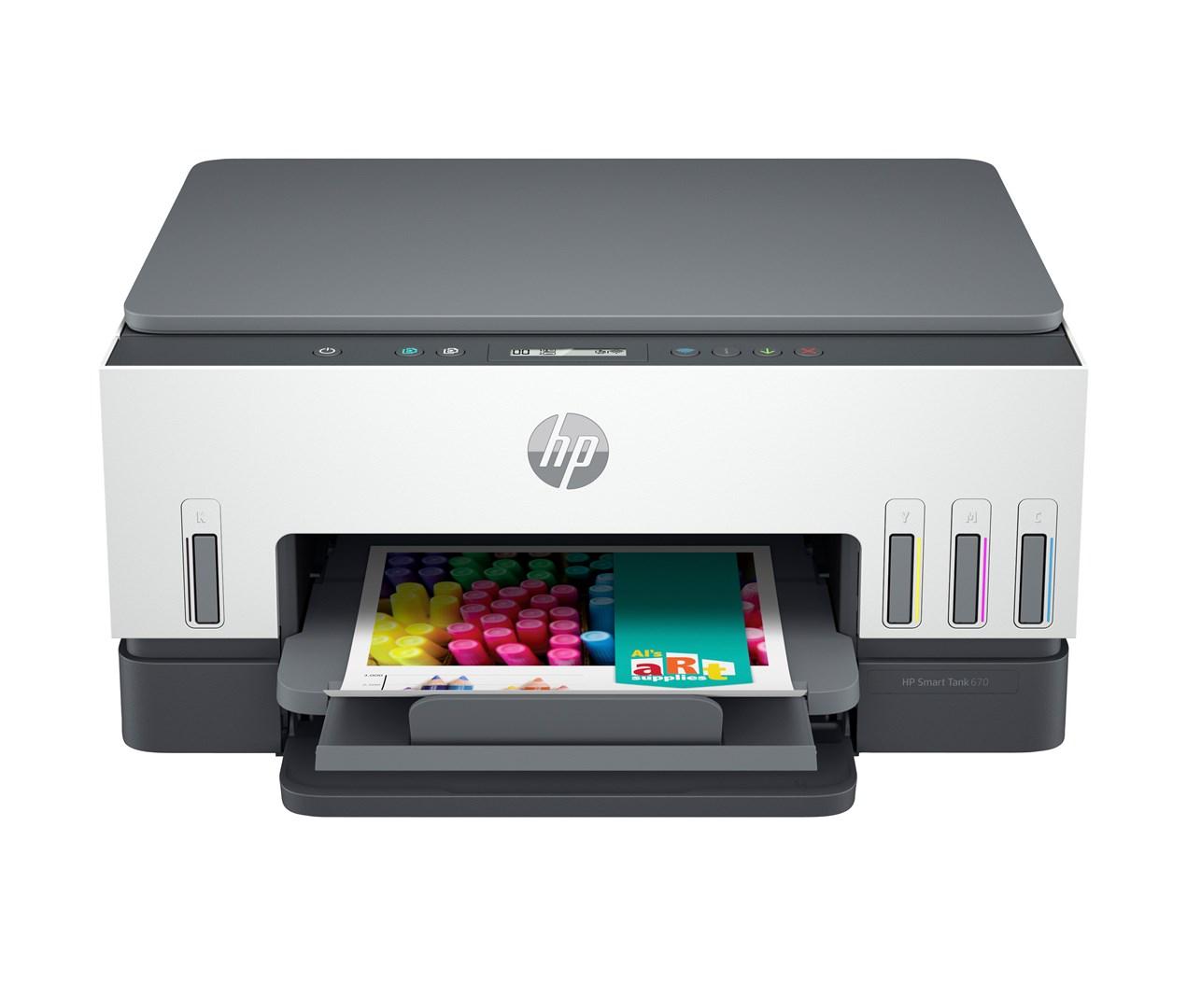 HP Smart Tank 670 All-in-One Termisk inkjet A4 4800 x 1200 dpi 12 sider pr. minut Wi-Fi