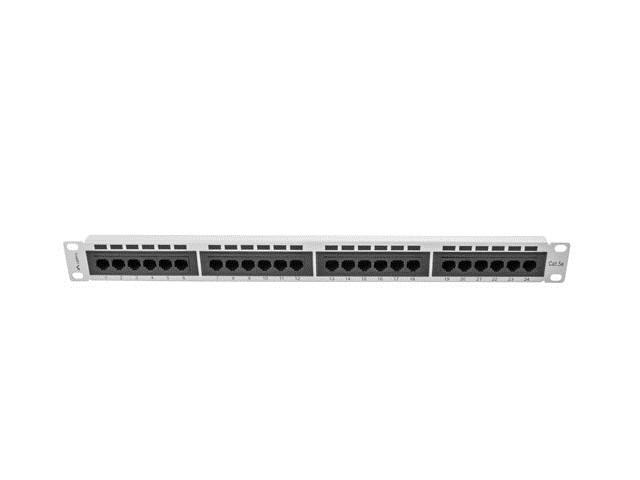 Patchpanel 1U – Lanberg PPU5-1024-S, 24 porte RJ-45, Cat5/5e billede