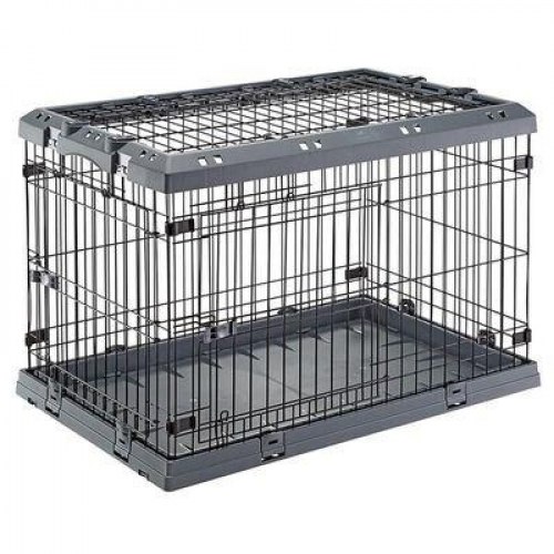 Transportbur til hund FERPLAST Superior 90 - 92 × 58,5 × 62,5 cm, sort