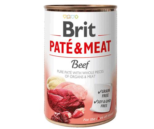 Hundefoder vådfoder Brit Paté & Meat – Beef, 400 g