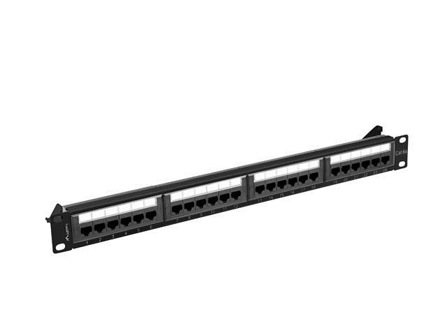 Patchpanel 1U - Lanberg PPUA-1024-B, 24-ports Cat6a UTP billede