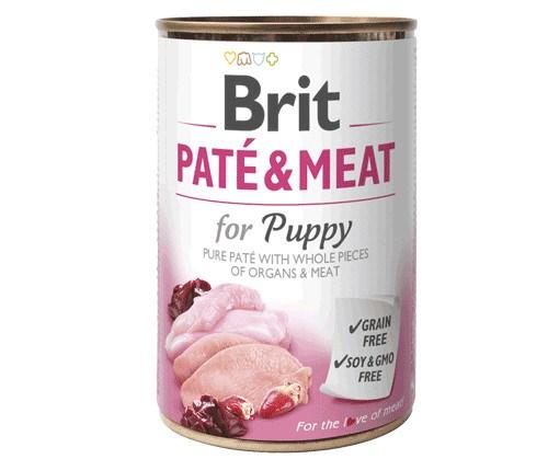 Hundefoder vådfoder Brit Paté & Meat Puppy Kylling 400 g