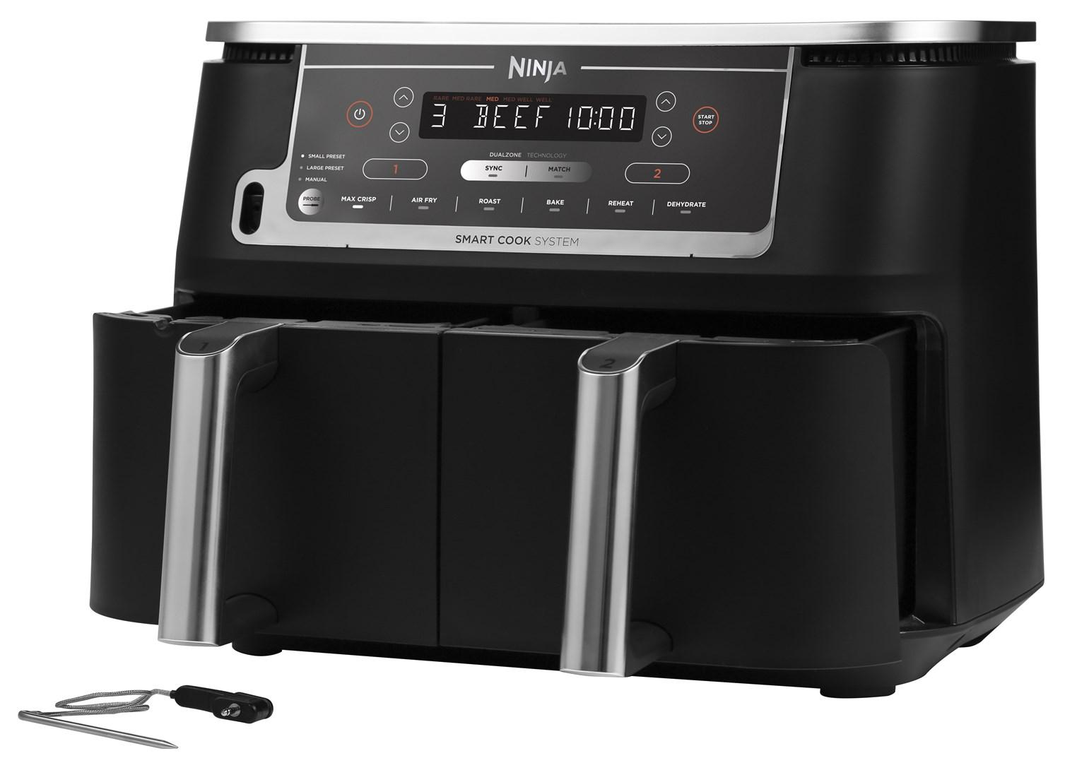 Airfryer NINJA AF451EU 9,5 l – sort varmluftfriture, 2.470 W