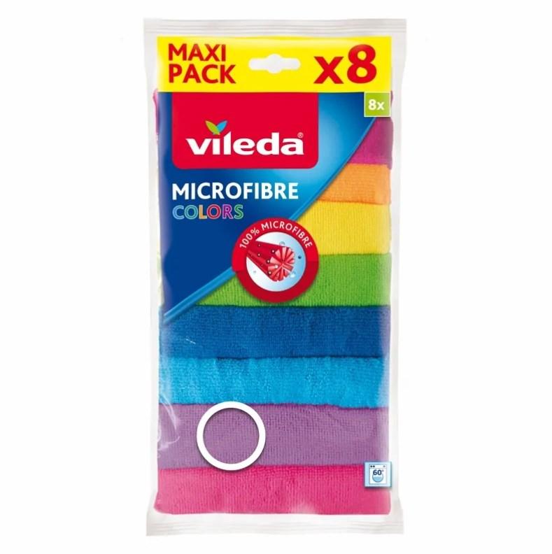 Mikrofiberklude Vileda Colors - 8 stk billede