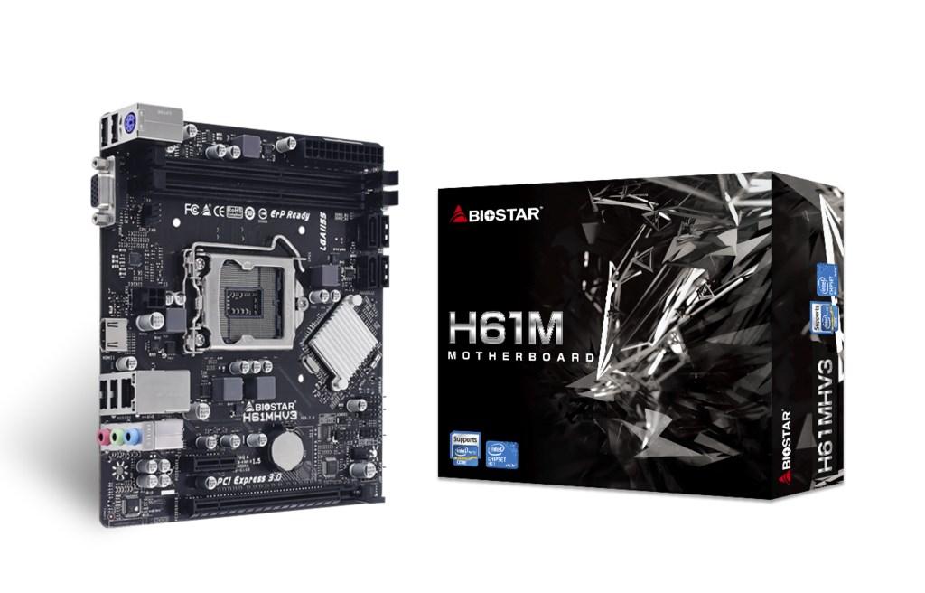Bundkort micro ATX Biostar H61MHV3 - Intel H61, LGA 1155 billede