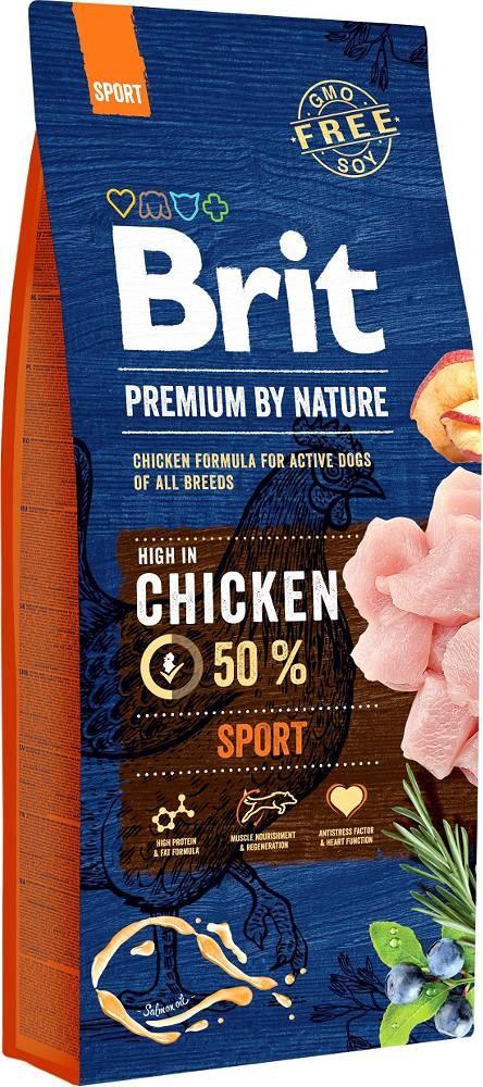 Hundefoder tørfoder Brit Premium by Nature Sport Kylling 15 kg