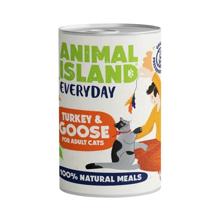Vådfoder til kat – ANIMAL ISLAND Everyday Kalkun & Gås 400 g