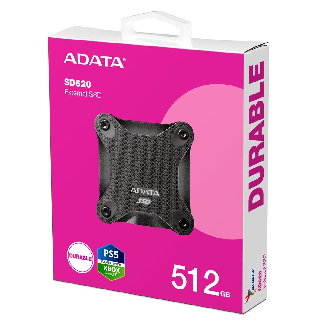 Ekstern SSD ADATA SD620 512 GB – sort billede