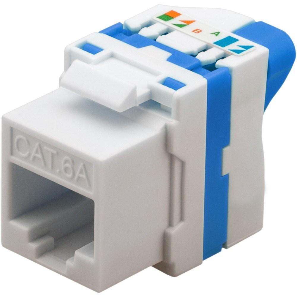 Netværksstik RJ45 Keystone Cat 6a UTP – TECHly, værktøjsfri billede