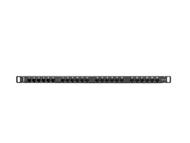 Patchpanel Cat6 24-ports 0,5U - Lanberg billede