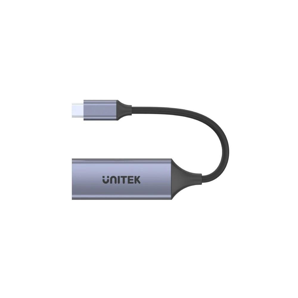USB‑C til RJ45 netværksadapter Unitek, 1 Gbit/s, PD 100 W billede