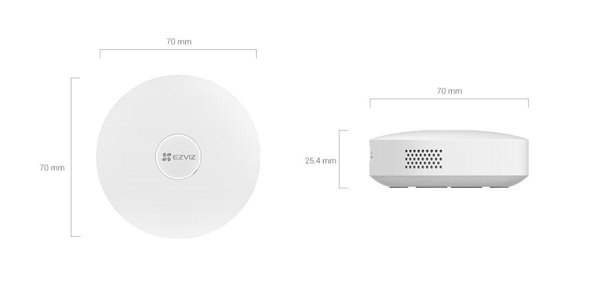 Smart home hub EZVIZ A3 gateway - hvid billede