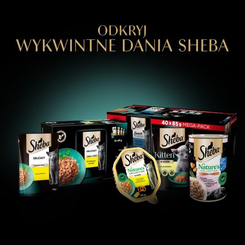 Vådfoder til voksne katte Sheba Nature's Collection Mix - 40 x 85 g