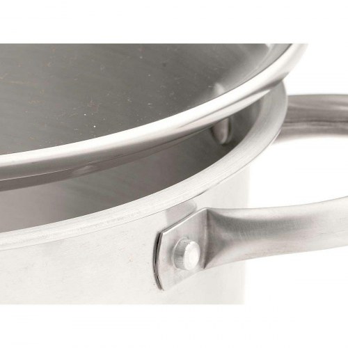 Gryde med glaslåg Kinvara - induktion, 3,8 l, sølvfarvet (6 stk.)