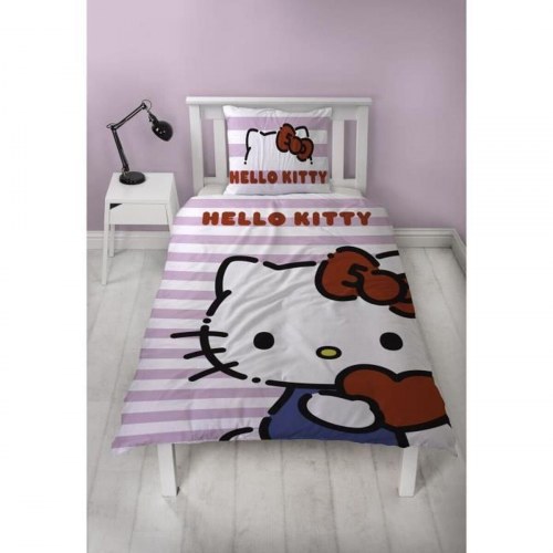 Sengetøjssæt Hello Kitty - pink, 140 x 200 cm (2 dele)