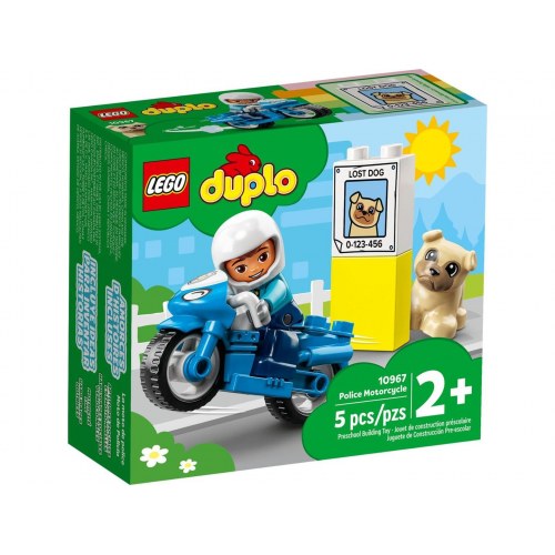 LEGO DUPLO politimotorcykel 10967 – byggesæt til børn 2+