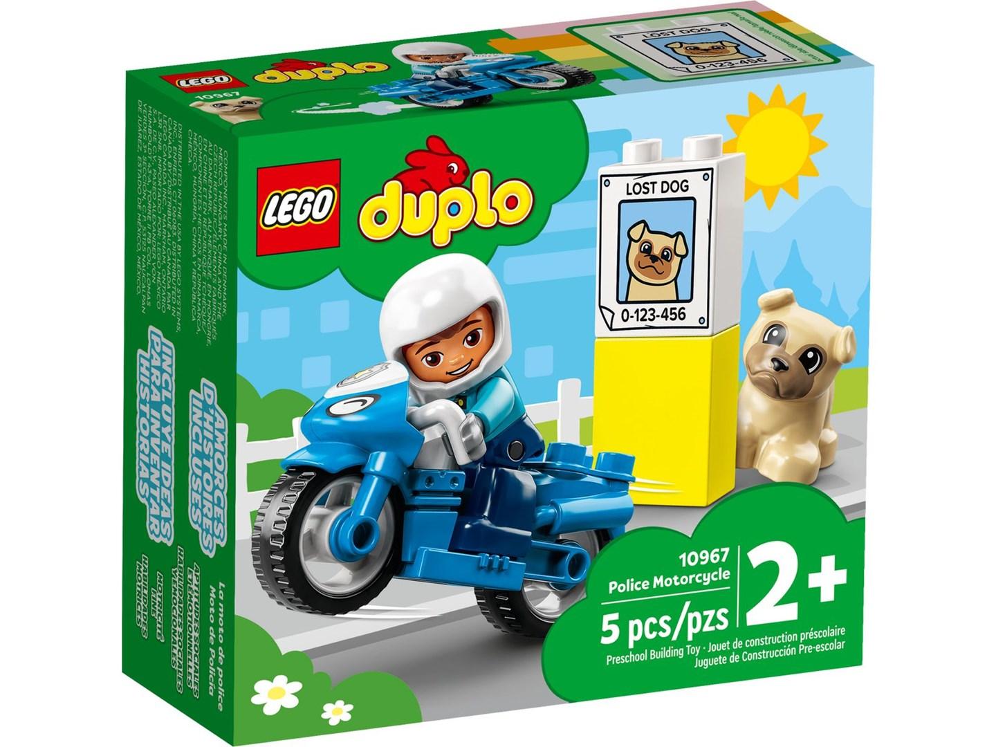 LEGO DUPLO politimotorcykel 10967 – byggesæt til børn 2+