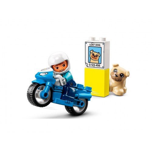 LEGO DUPLO politimotorcykel 10967 – byggesæt til børn 2+