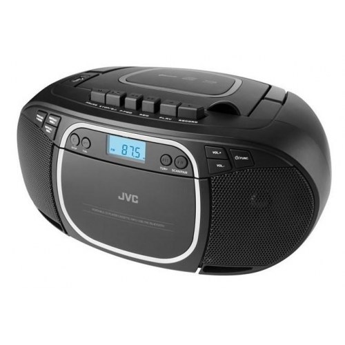 Bærbar CD-radio med kassette og Bluetooth – JVC RC-E451B (sort)