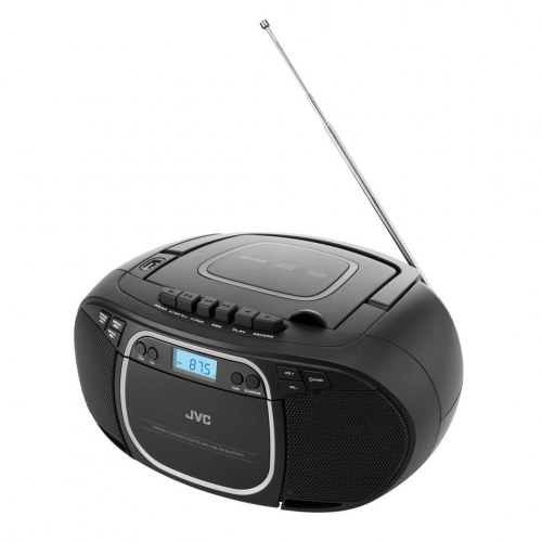 Bærbar CD-radio med kassette og Bluetooth – JVC RC-E451B (sort)