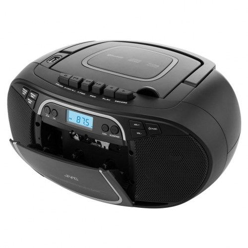 Bærbar CD-radio med kassette og Bluetooth – JVC RC-E451B (sort)