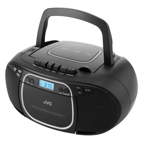 Bærbar CD-radio med kassette og Bluetooth – JVC RC-E451B (sort)