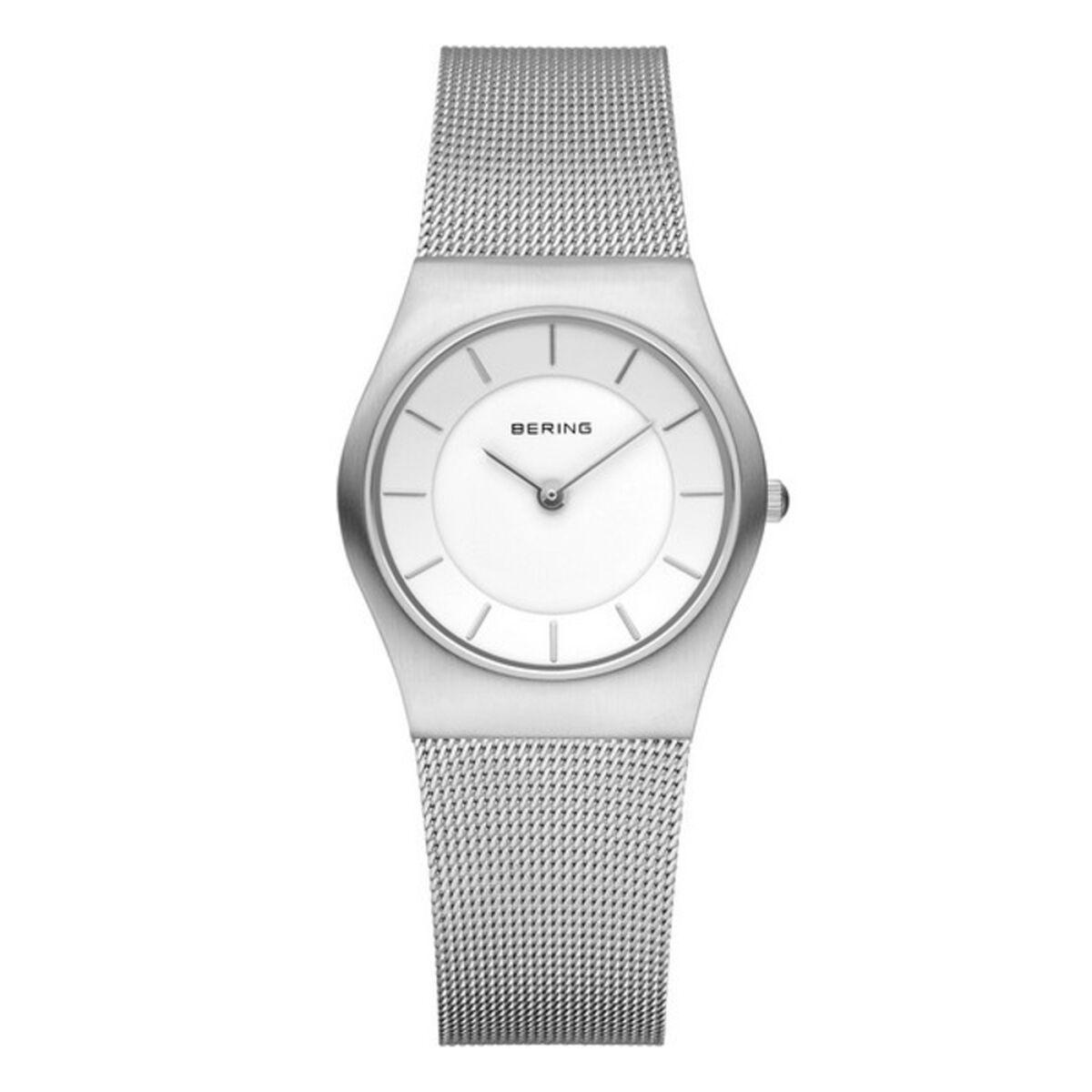 Dameur Bering 11930-001 armbåndsur i sølvlook