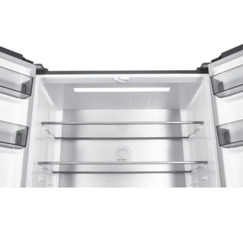 Fritstående amerikansk køleskab MPM 505 l – sort glas, No Frost