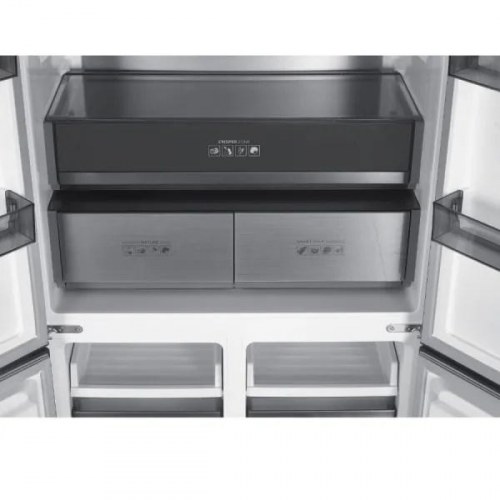 Fritstående amerikansk køleskab MPM 505 l – sort glas, No Frost