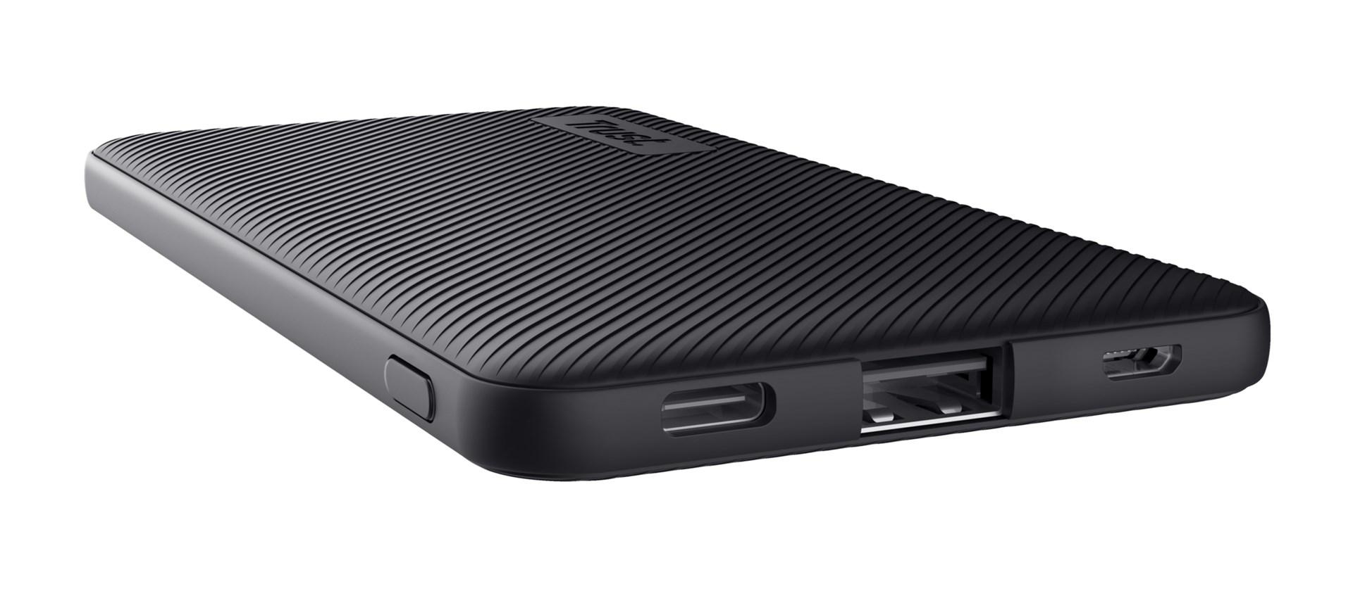 Powerbank Trust Primo 5.000 mAh - sort billede