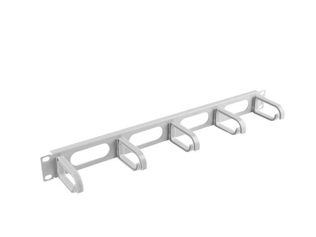 Kabelorganizer 19" 1U - Lanberg, type B, grå billede