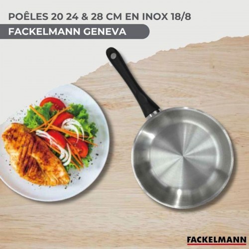 Gryde- og pande sæt Fackelmann Ginebra stål - 12 dele