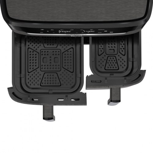 Airfryer Tefal Easy Fry Dual XXL 11 l – 2 skuffer, 2.020 W, grå
