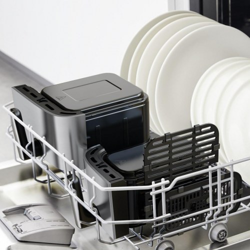 Airfryer Tefal Dual Easy Fry & Grill 8,3 l – dobbelt skuffe, 2.700 W, rustfrit stål