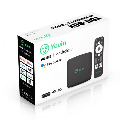 Youin You-Box Android TV 10 - Smart TV-adapter 4K