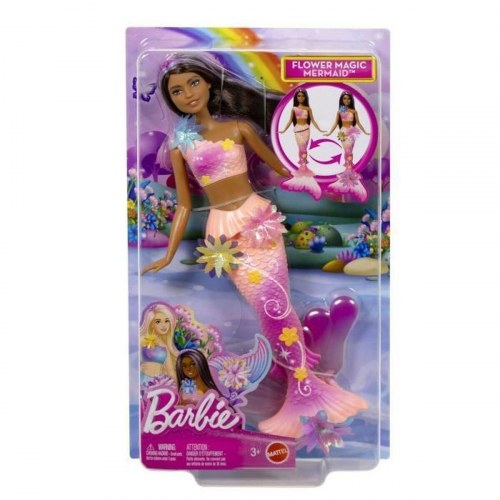 Dukke Barbie havfrue - pink, multifarvet