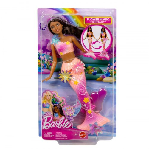 Dukke Barbie havfrue - pink, multifarvet