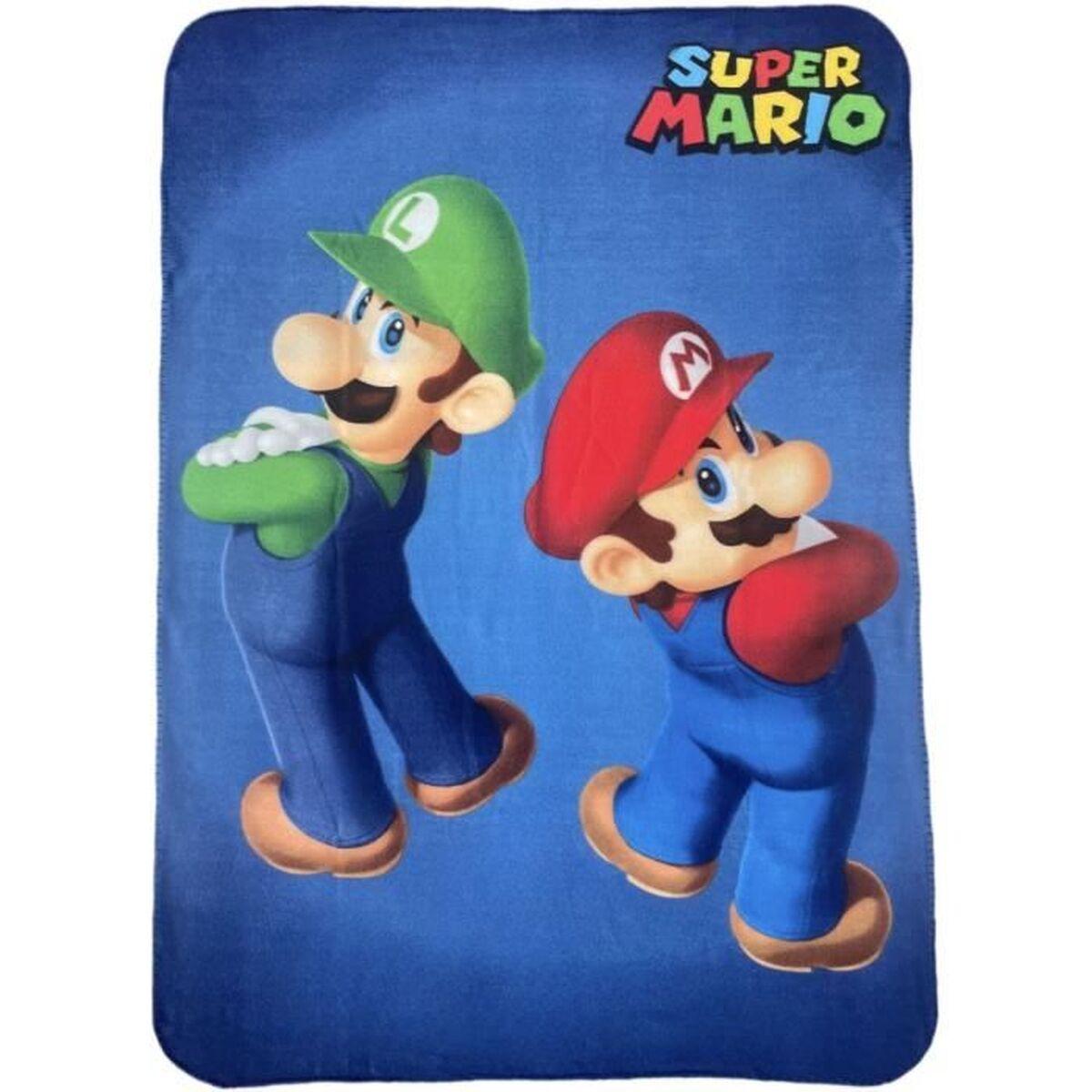 Sengetæppe Super Mario - mikrofiber, multifarvet