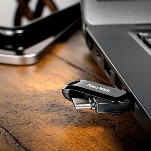 USB stik SanDisk Ultra Dual Drive Go 32 GB – USB-C og USB-A, 3.2 Gen 1, sort