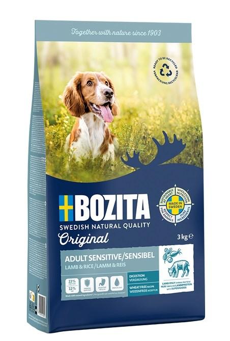 Hundefoder BOZITA Original Adult Sensitive Lam - tørfoder 3 kg
